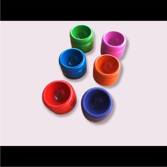 Retro Egg Cups Mid Century Modern Dinnerware Set - Picture 6 of 11